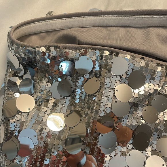 Sequin Asymmetrical Split Tube Top - Picture 5 of 6